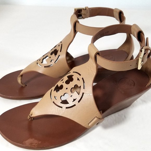 Tory Burch Sand 'zoey' Wedges - Picture 5 of 7